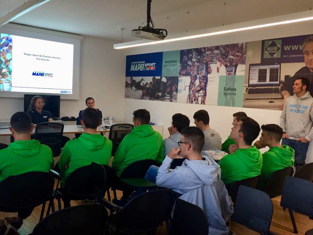 MapeiSport's tweet photo. Oggi giornata dedicata alle #riunioni per i #giovani della #PolartecKometa in #MapeiSport / #Polartec #Kometa riders are still in #Mapei #sport center. Today it’s #meeting time. #treksegafredo #progettogiovani #youngproject #ciclismo #cycling #ivanbasso https://t.co/YRxc5sKetU