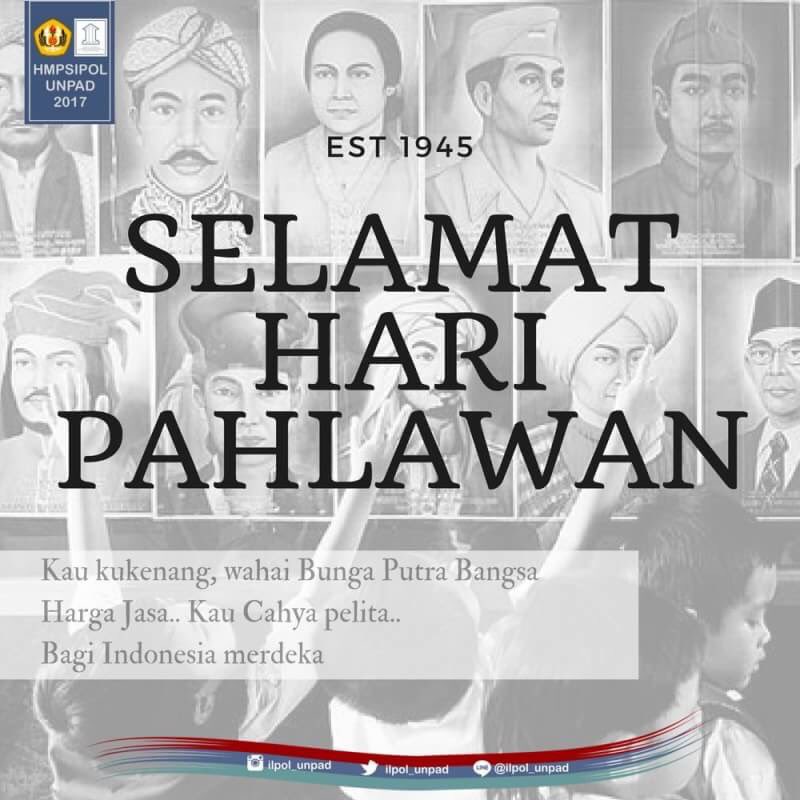 "Bangsa yang besar adalah Bangsa yang menghargai jasa pahlawannya" -Soekarno.

Selamat Memperingati Hari Pahlawan!