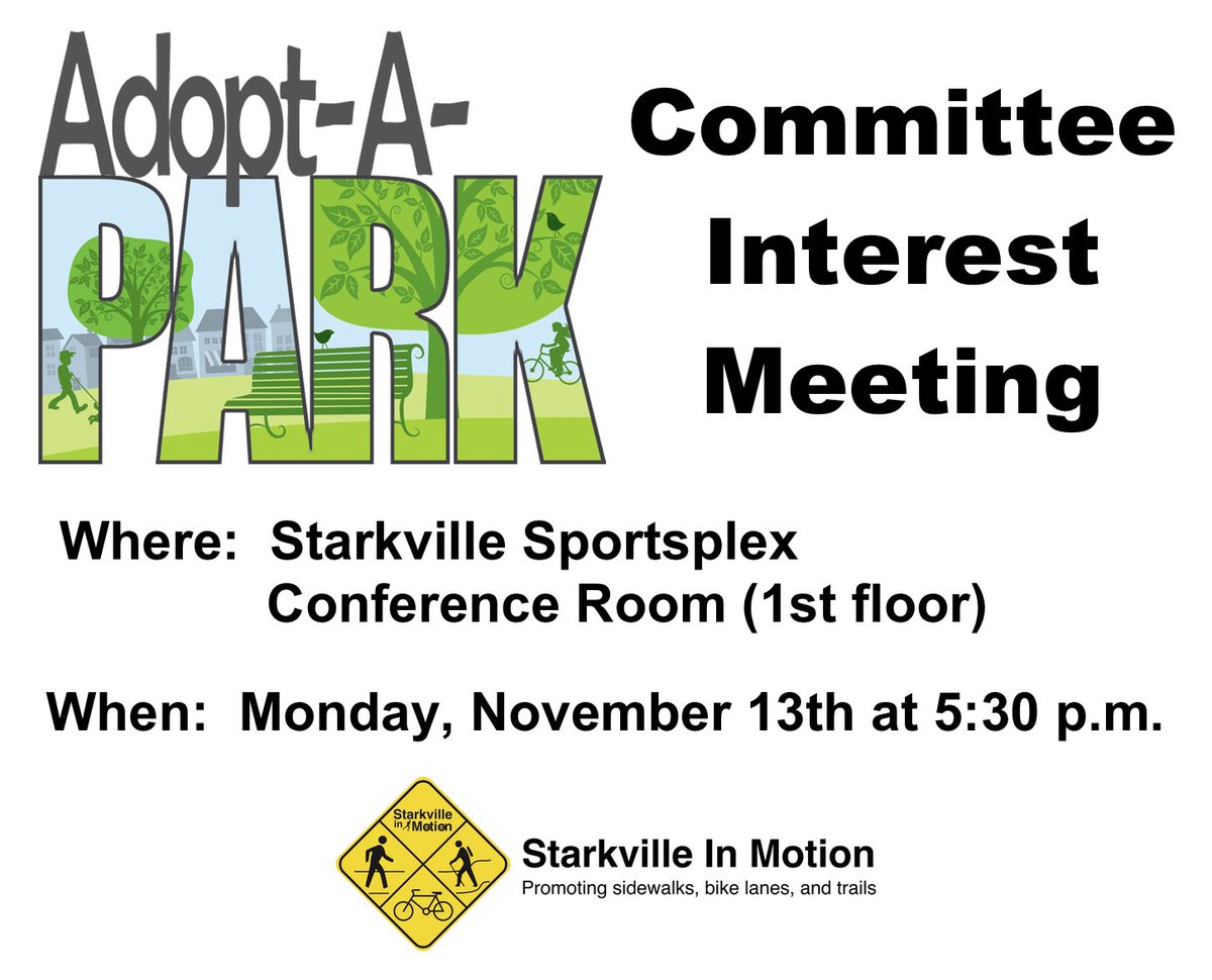 StarkInMotion's tweet image. If you can't attend the meeting, but want to be a part of this Community Wide Adopt-A-Park program please visit the following link and sign-up! goo.gl/erPvof