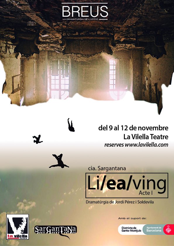 AgendaCultura's tweet photo. Fins diumenge 12/11 ets a temps de gaudir de l'espectacle "Li/ea/ving. Acte I" a La Vilella Teatre https://t.co/77T6pAmLGZ Un muntatge BREU de temàtica social #Bcn 🎭 https://t.co/ztKrciK0ZP