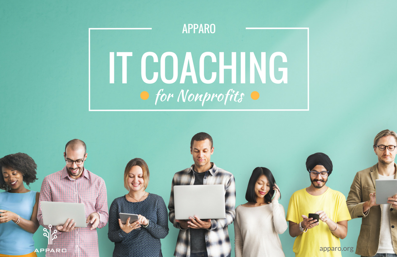 ApparoCLT's tweet photo. Nonprofits - you can receive FREE IT coaching through Apparo. Increase your productivity and confidence with IT tools while using your own technology during sessions. Make your job easier ... sign up now! https://t.co/4or9ZrS3pT #ApparoLocalGood https://t.co/eiLtAQtEHj