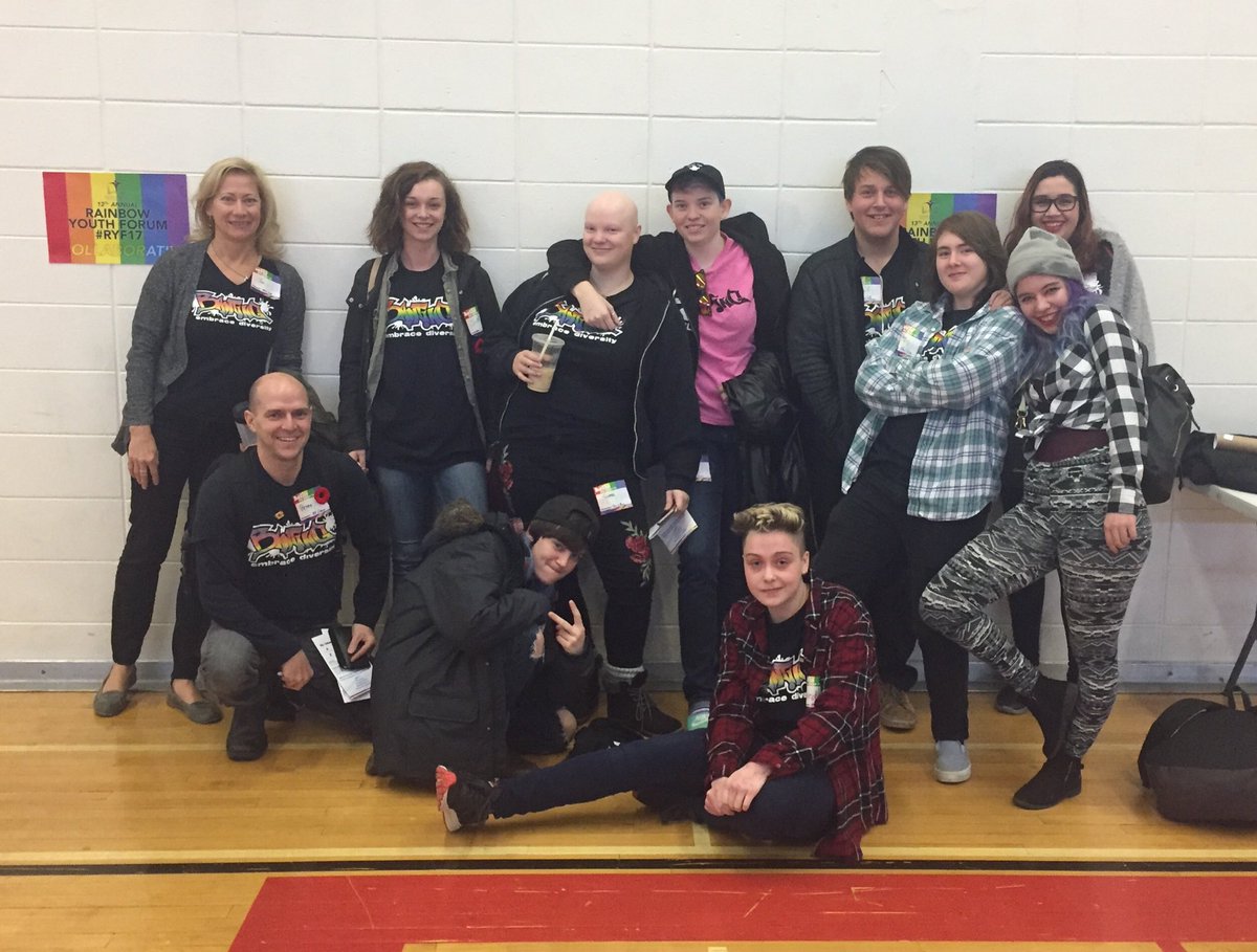 Bantingalt's tweet photo. Another great year learning at Rainbow Youth Forum. Thx to Peter & Alison for taking our students. #ocdsbALT #ocdsb https://t.co/WbNxf9VNsn