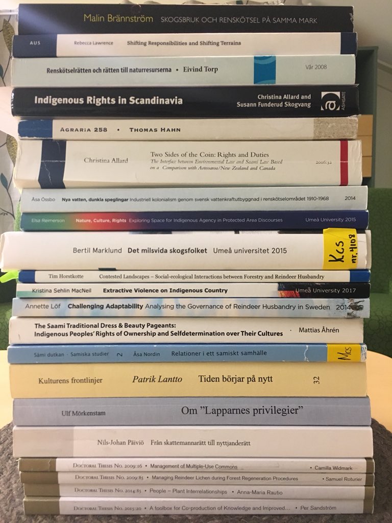Fått en genomgång av stor del av befintlig forskning med samisk tematik idag - kunskap är fan makt 💪🏻💪🏻 <a href="/saminuorra/">Sáminuorra</a>