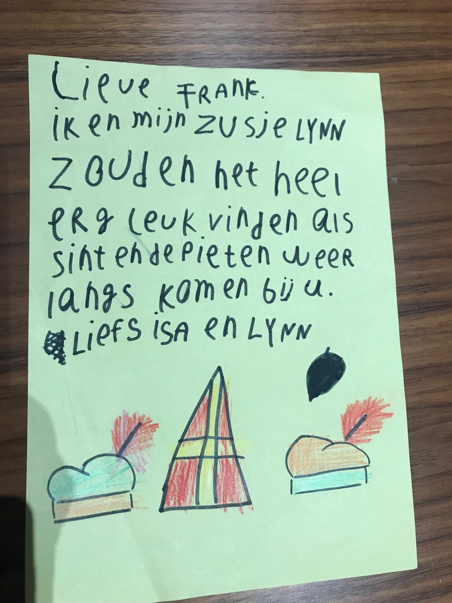 FrankDeGoede's tweet photo. De eerste SIMkidz hebben al zin in de jaarlijkse Sint middag.. nu maar hopen dat hij een gaatje in zijn agenda heeft voor ons #SIMgroep https://t.co/64iyi6qhQq