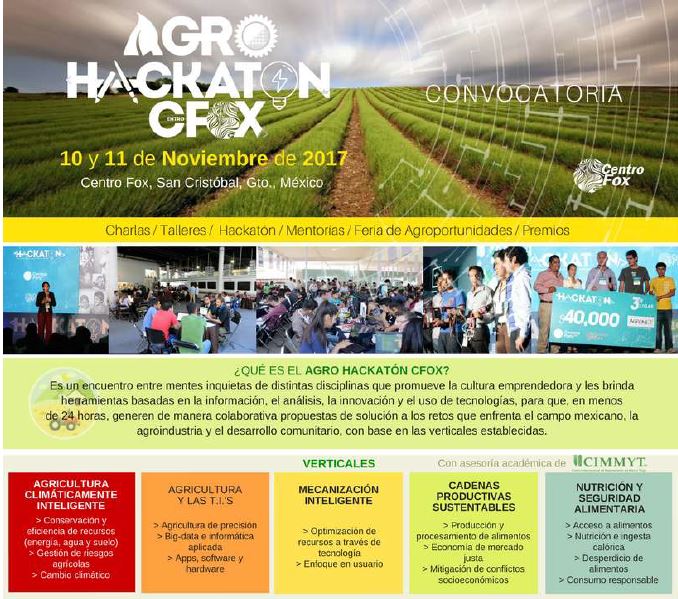 vlopezsaavedra's tweet photo. Orgulloso de representar a @CIMMYTesp #CIMMYTfml como mentor en el #AgroHACKATON De #FIMART17 a @centrofox 🇲🇽 Buscamos 💡#innovación #emprendedores para promover producción sustentable y consumo responsable https://t.co/MDn0IKco23