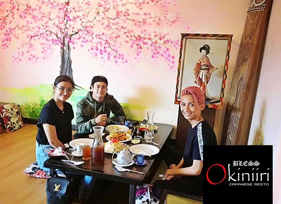 LIZAnianz's tweet photo. LizQuen with EJ at Bless Okiniiri Japanese Resto. https://t.co/KOpgNBc8a1