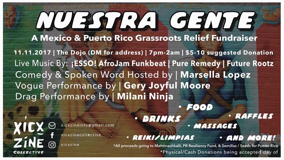enchufate's tweet photo. As heard on @Vocalo #enchufate --> Nuestra Gente fundraiser ftg @EssoAfroJamFunk & #FutureRootz at #thedojo in Pilsen (msg for address) https://t.co/hJVmITQn0P