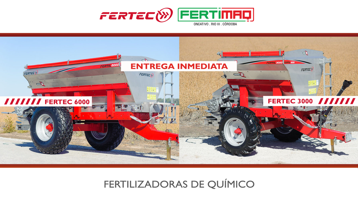 fertimaqagro's tweet photo. Fertil 6000 y 3000 de @fertec equipadas con la más alta tecnología, desarrolladas para la aplicación precisa y uniforme de fertilizantes en dosis fija o variable. https://t.co/i57aMRBXT9