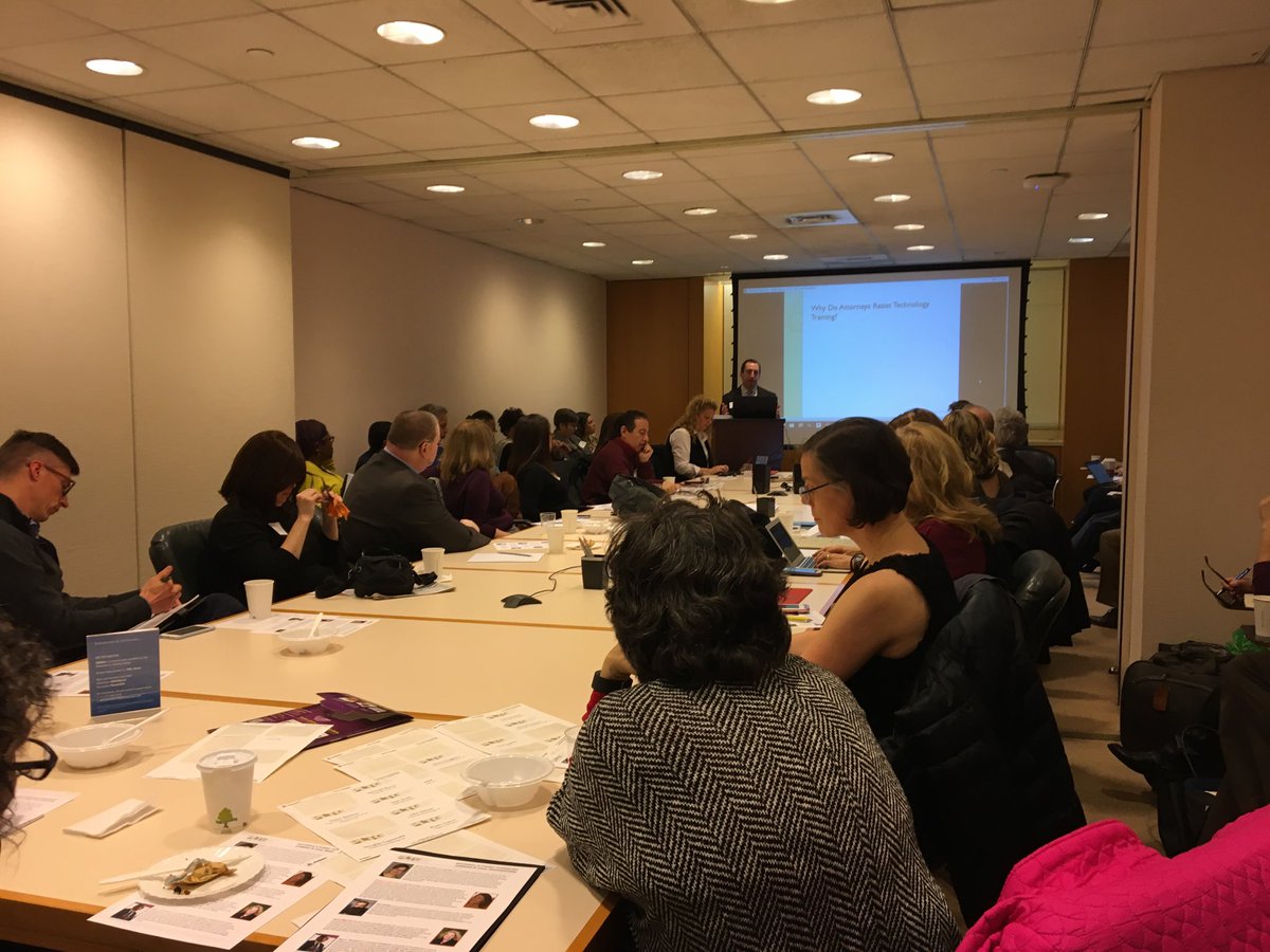 BoswellNYC's tweet photo. Full house at today’s #PLTG meeting to hear the answer to the question “Why do lawyers resist technology training?” https://t.co/GdOLDrzvYO