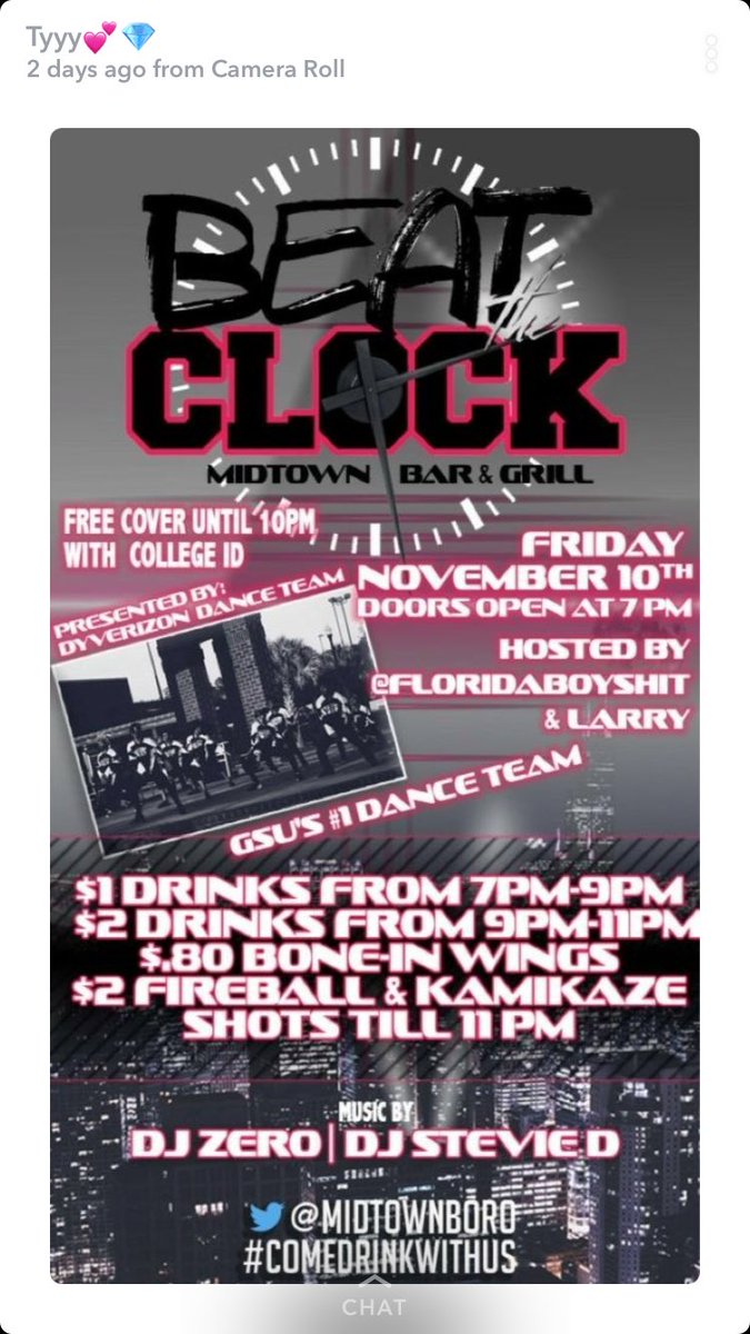 dyverziongsu's tweet photo. TONIGHT !!!! Come turn up with GA Southern's #1 dance team !! #BeatTheClock #DDTHOE https://t.co/mGO7jUGFWj