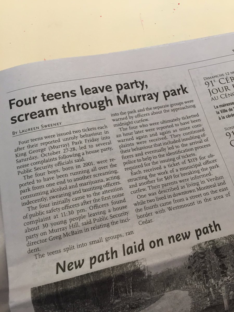 realllymoody's tweet image. #WestmountProblems