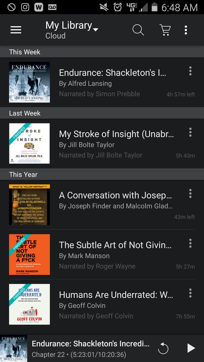 hydrocore's tweet image. A work in progress. #AudibleShelfie
