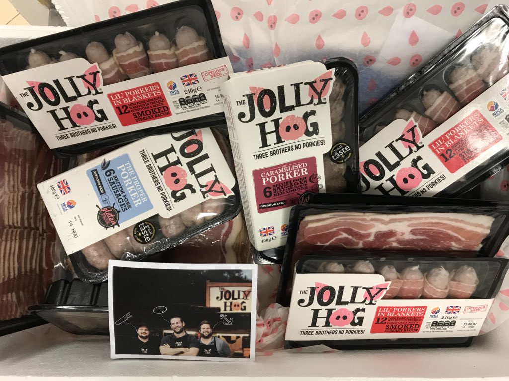 I’ve just opened a box of porcine heaven @JollyHog 🐷👌😍