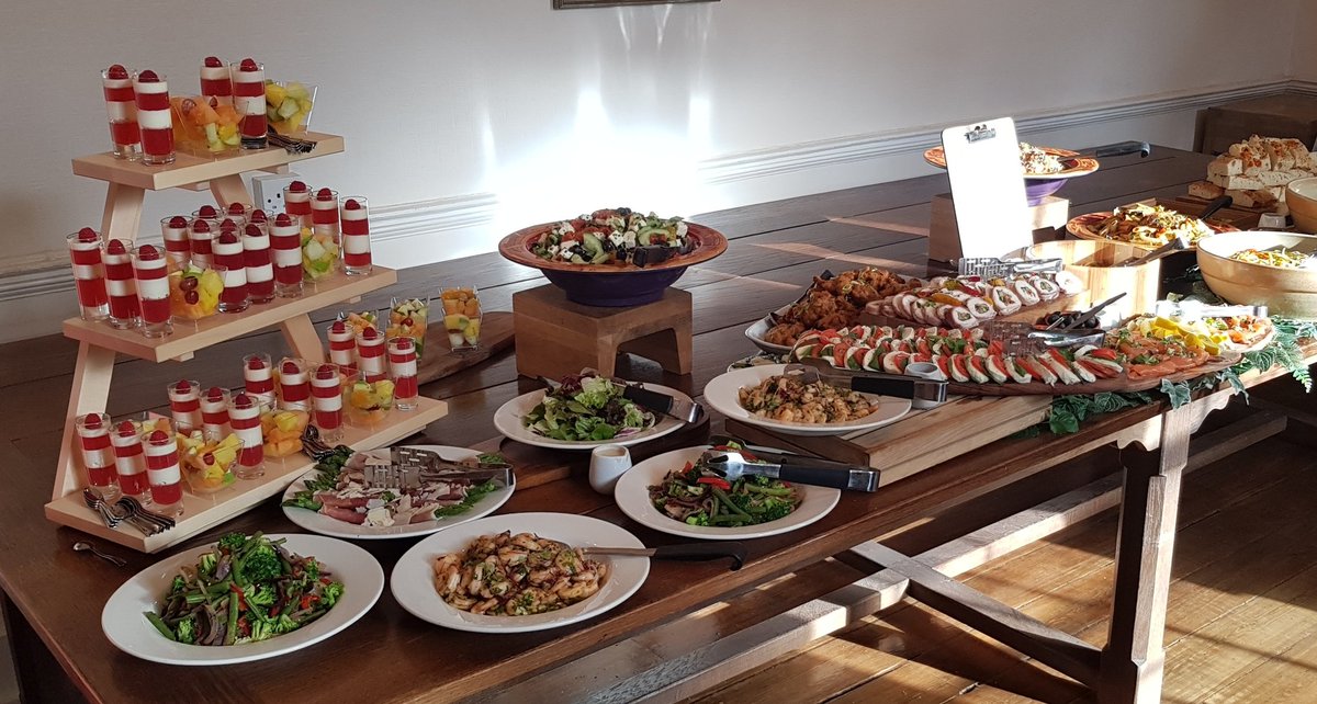 GuyKaye1's tweet photo. #forkfood buffet for @chigwellschool governors #whisk hospitality @chefchrischig @ChartwellsInd @soubie2002 https://t.co/dymzoKmUu6