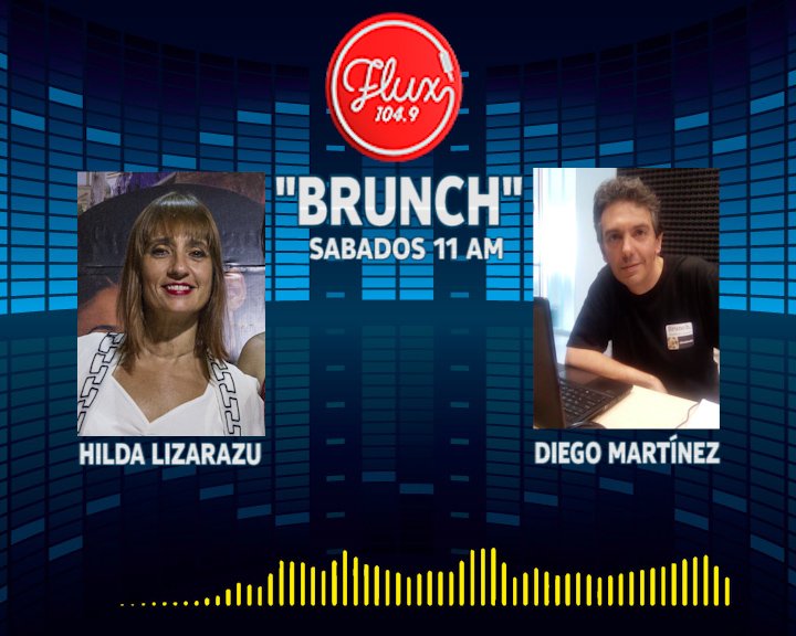 Flux104_9's tweet photo. Mañana a las 11hs
@brunchxradio con la conducción de Diego Martinez
En comunicación especial con @lizarazuok que se presentará éste domingo 12 en @morfilandia https://t.co/eXE0luxotd