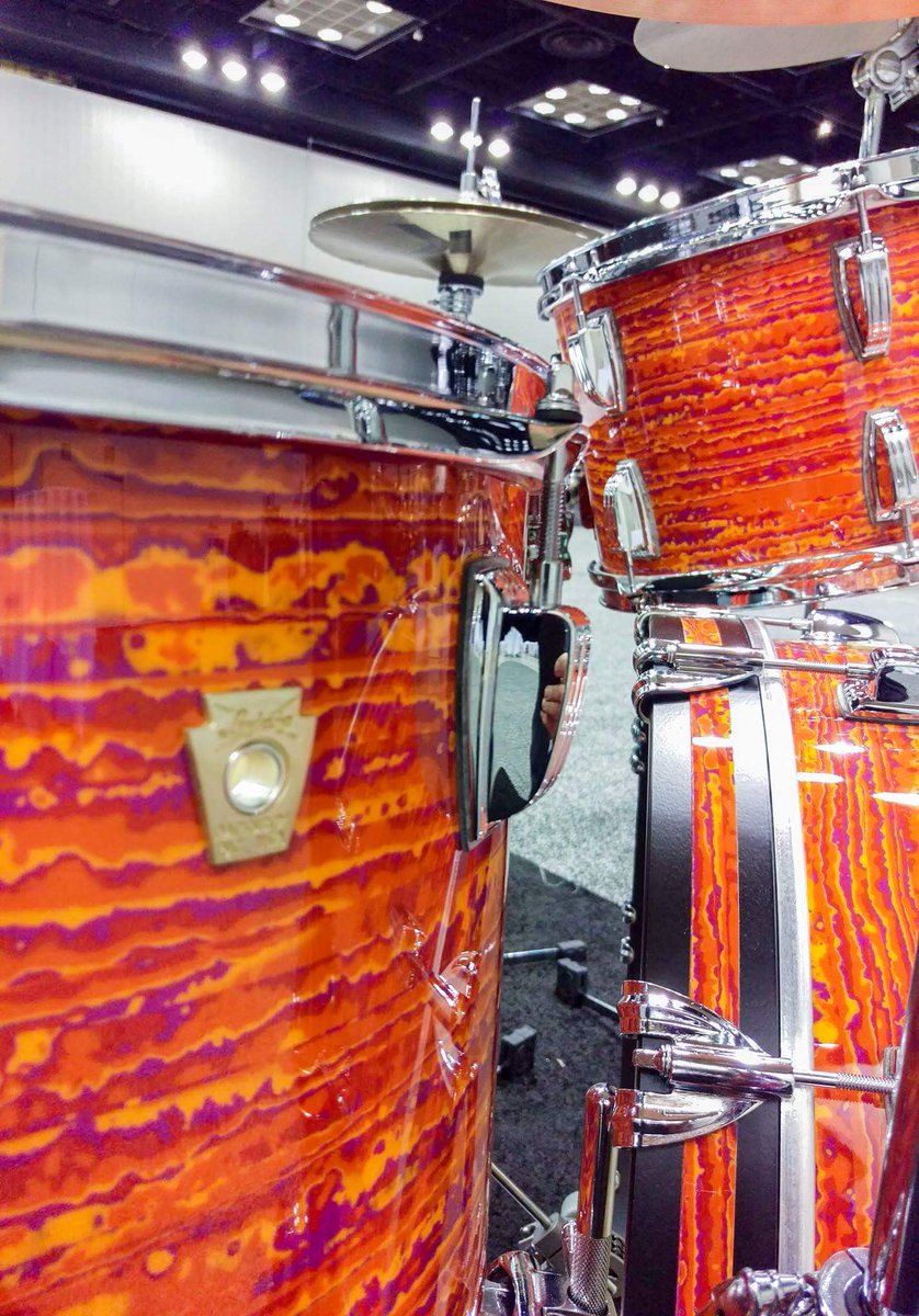LudwigDrumsHQ's tweet photo. Take a look at the details on the #ModOrange finish that is featured at #PASIC17. More info: https://t.co/f1fotSoZi9 https://t.co/dogJxwZQx9