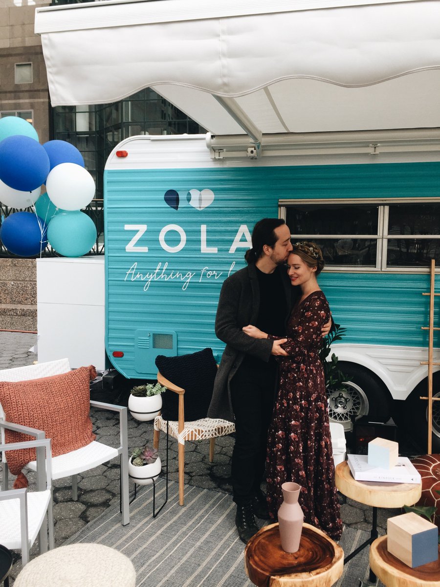 We had the most fun recording our love story in the <a href="/Zola/">Zola</a> camper! Record yours this Saturday, Nov. 11th in Flatiron and you just might win a $2500 gift card to Zola. #ZolaHeartsNYC #LoveStoriesTour #anythingforlove