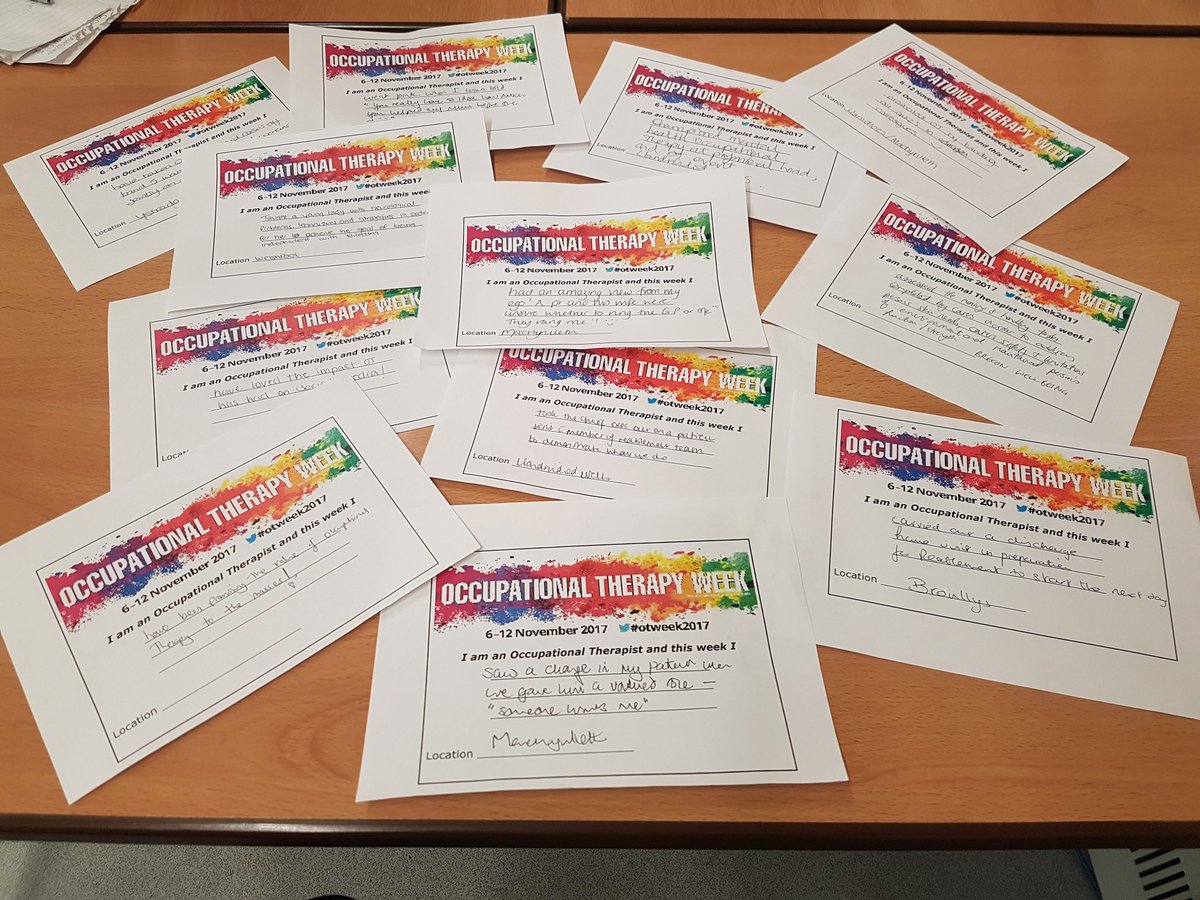 VictoriaDeakins's tweet photo. I am an Occupational Therapist in Powys.Fab day thankyou all for your enthusiasm!#strengthandvalue #RCOT #OTWeek2017 https://t.co/qvbsCs4Kqg