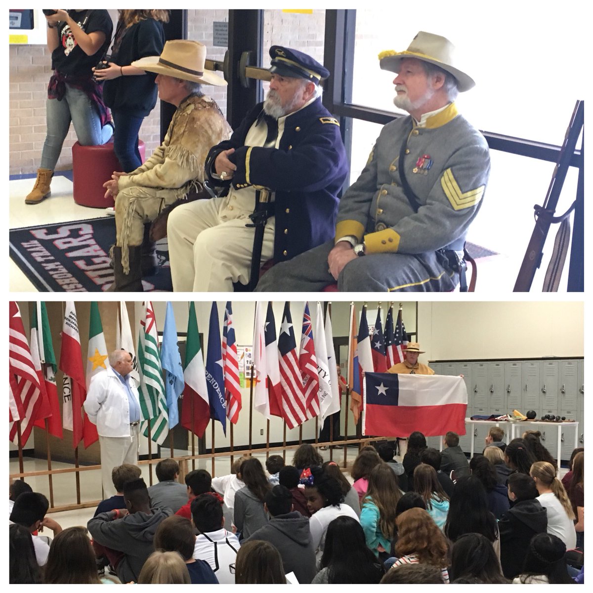 Chisholm Trail Middle school is Rockin’ Veteran’s Day.  #ctms #risd