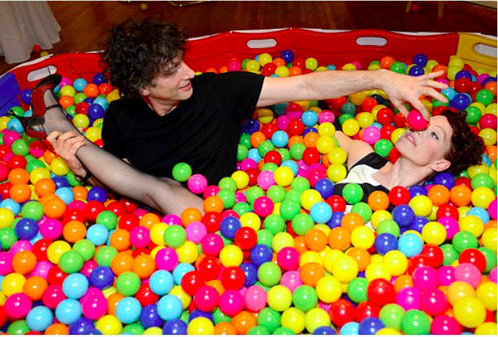 Happy birthday Neil Gaiman! and at a party
Photo: Tim Mosenfelder, Austin 2013 