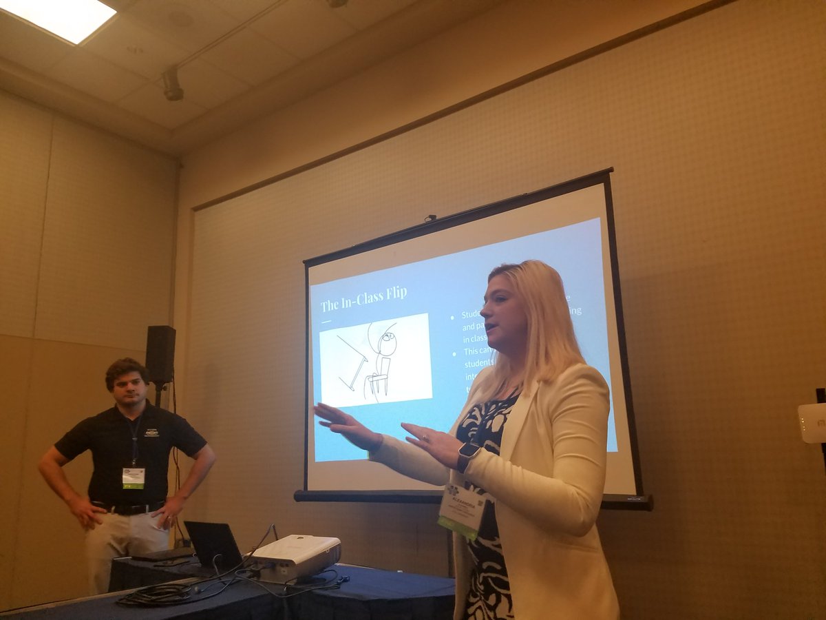 LitWrldofHarmon's tweet photo. The couple that presents together... GAETC 2017 What the Flip presentation! https://t.co/3bchYMCCH9