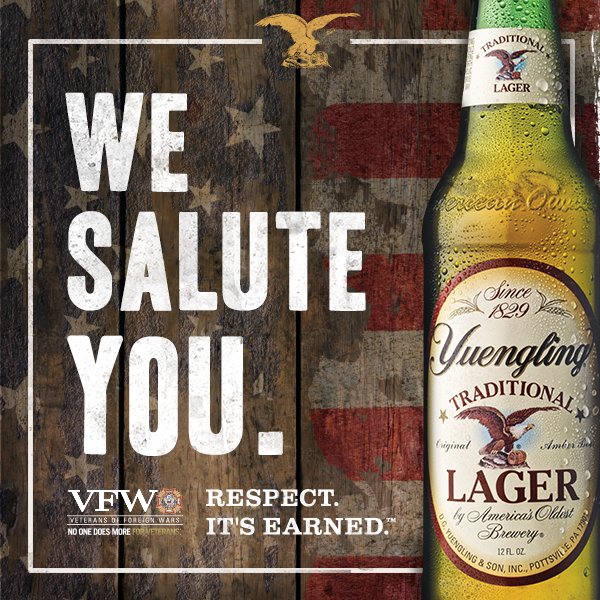 YuenglingBoston's tweet photo. To those who have served &amp; continue to serve our country, we thank you for your dedication &amp; service. Cheers. #VeteransDay #ThankYouForYourService https://t.co/LRAqXRBkbD