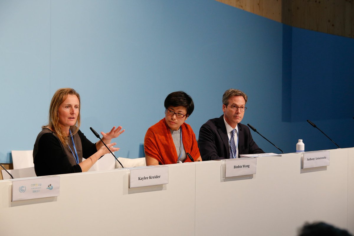 Kaylee Kreider <a href="/unfoundation/">United Nations Foundation</a> said at #COP23 "the problem is the 10% climate deniers among Americans are disproportionally voiced out in the public debate." #climatechange in the Chinese and American minds <a href="/YaleClimateComm/">Yale Program on Climate Change Communication</a>