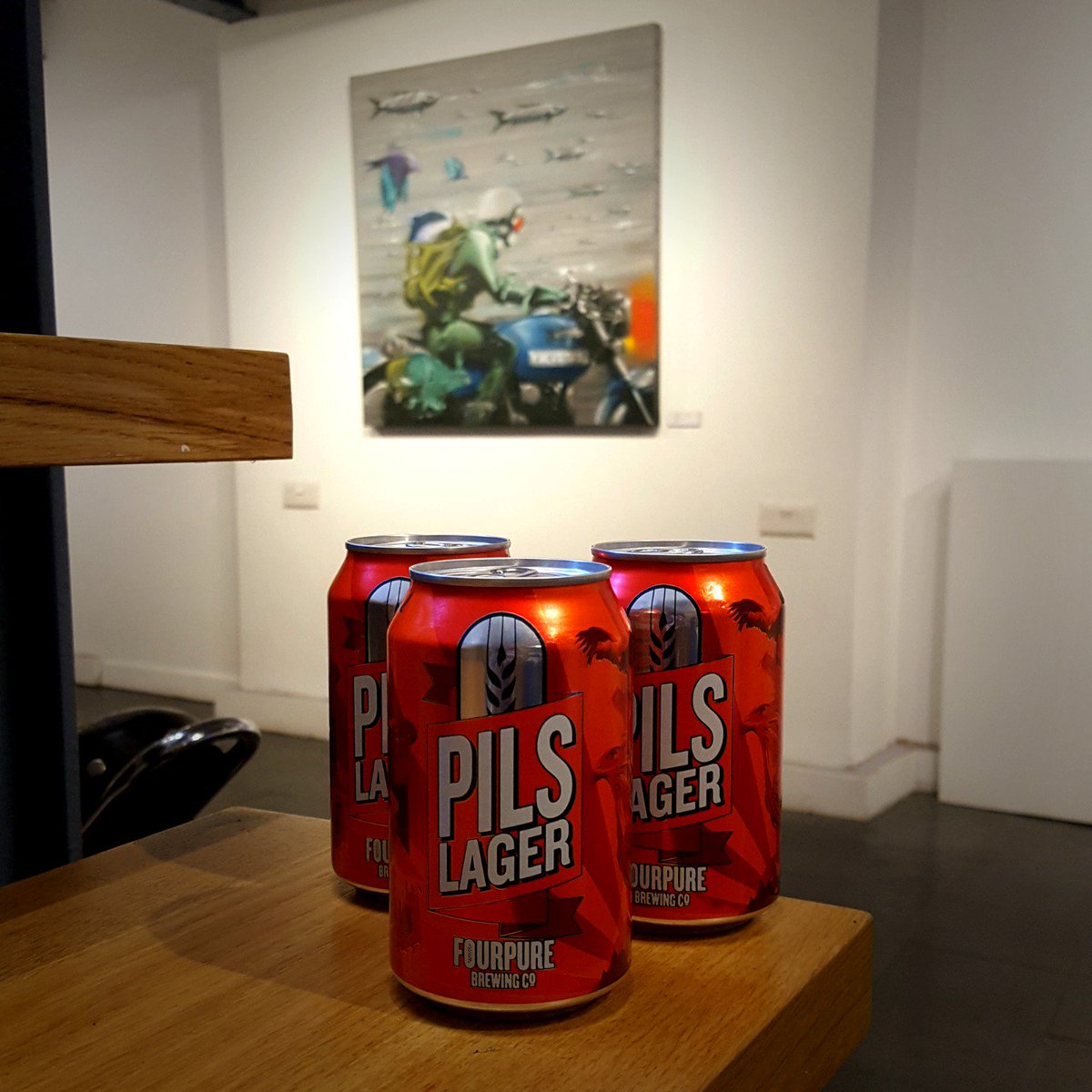 Big thanks to @fourpurebrewing for sponsoring beers for last night's Private View of <a href="/Rocket01/">Rocket01</a> show 'Terrarium 👏🍻🤘