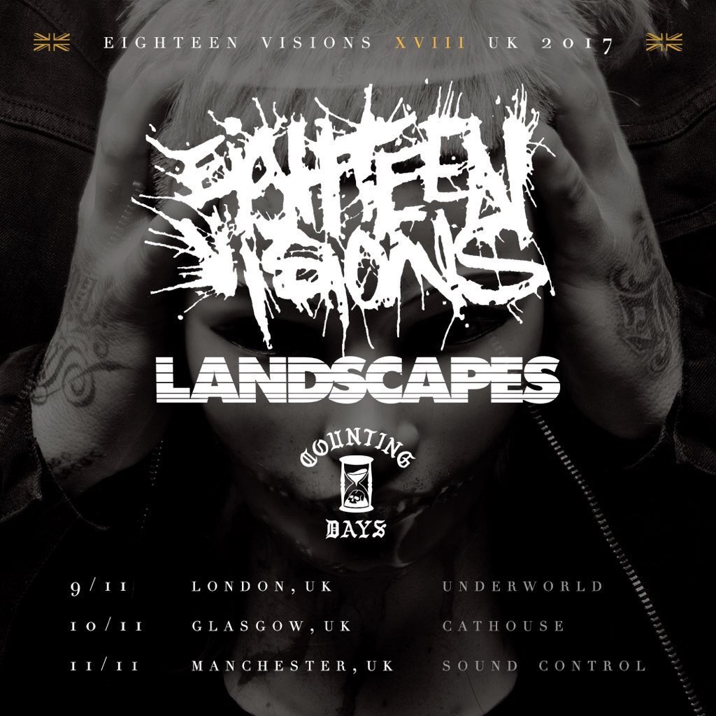 triplegmusic's tweet image. Tonight we have @18v_official @LANDSCAPESUK and @CountingDaysUK at the @CathouseGlasgow. Doors 7pm, tickets available at the box office.