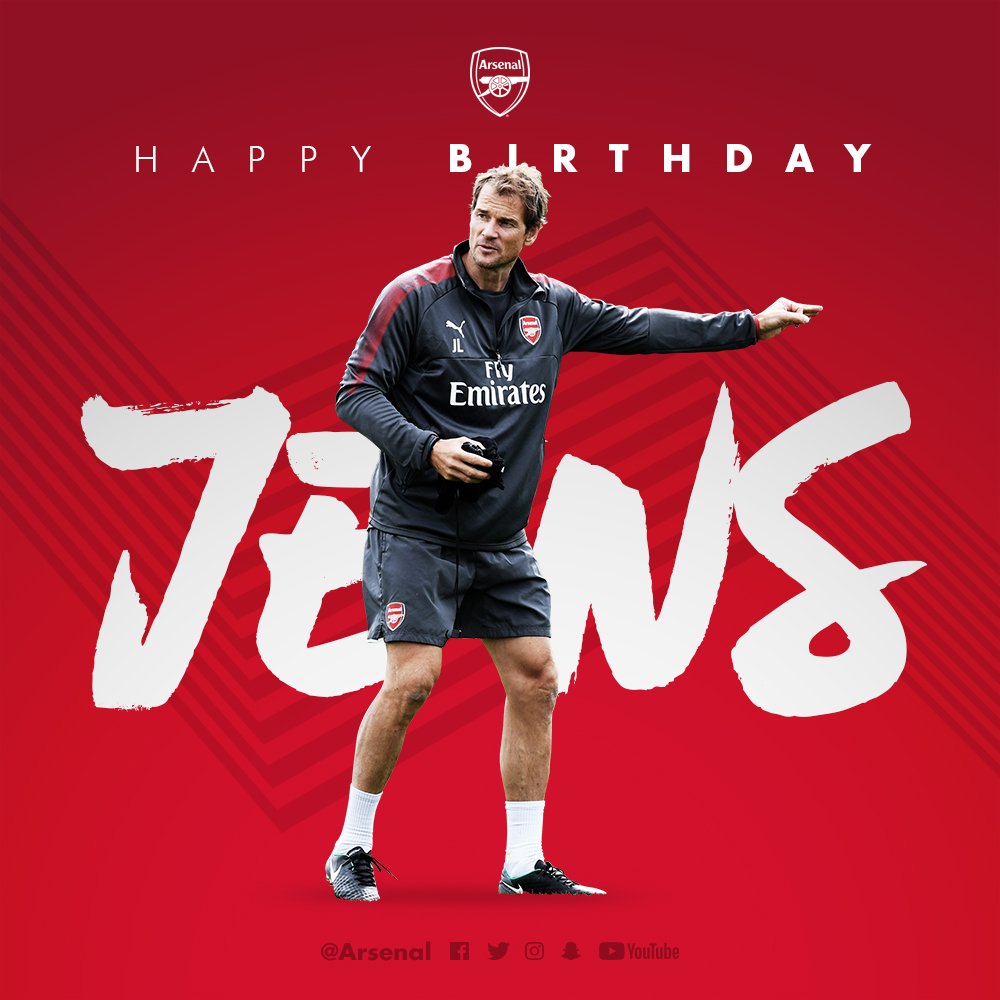 Arsenal's tweet photo. Have a good one, @jenslehmann 🎈 https://t.co/QNAO8ZyLFb