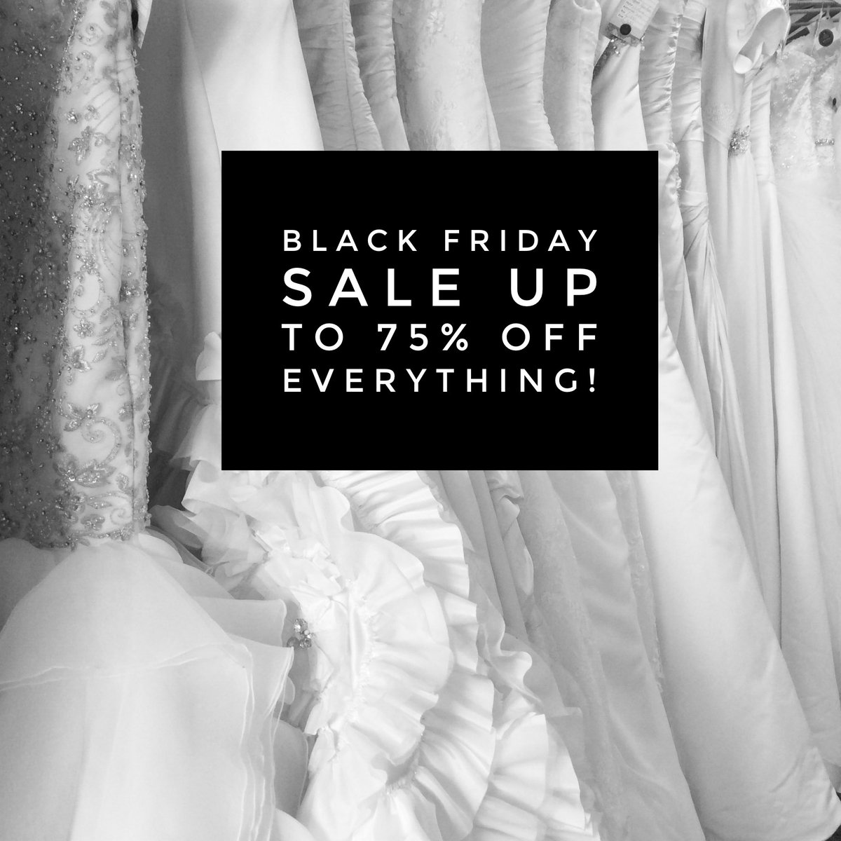BridalRelovedSa's tweet photo. 🖤 Black Friday Sale 🖤

Friday 24th November 9-9pm 

Up to 75% off EVERYTHING!! 👰🏼❤️

BOOK YOUR BLACK FRIDAY APPOINTMENT NOW:
Sawston@bridalreloved.co.uk

#bridalrelovedsawston #blackfriday #sale #weddingdress https://t.co/VeNQOZcCB4