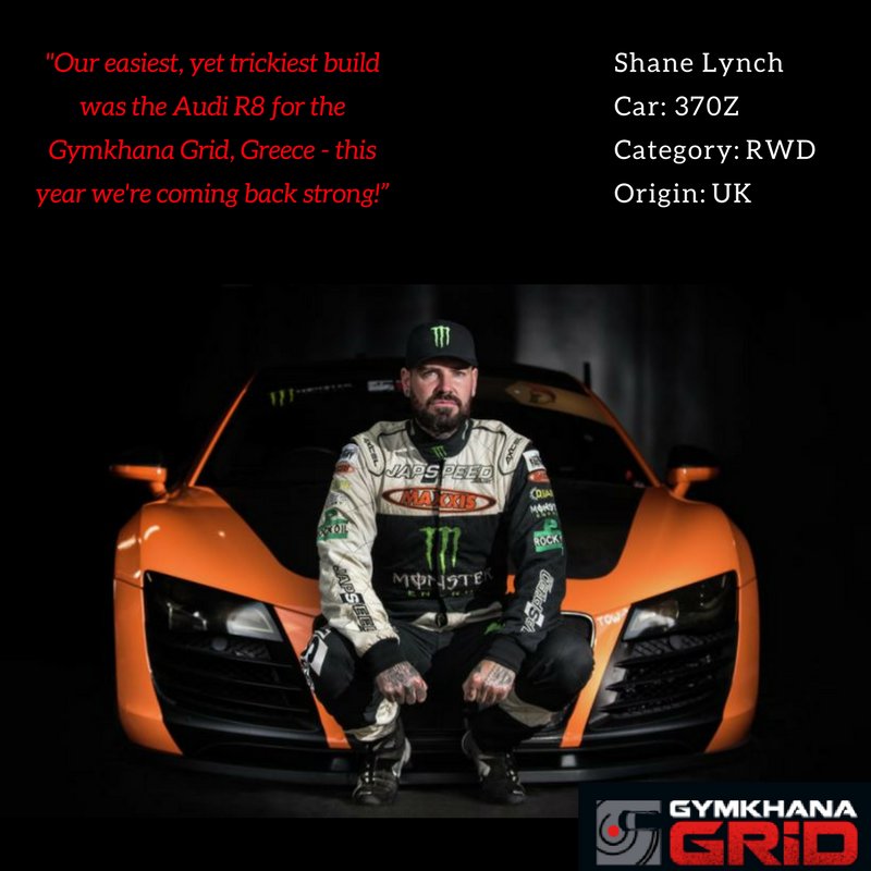 GymkhanaGRID's tweet photo. Our penultimate driver profile is @shanelynchlife 
#GGdriverprofiles https://t.co/8eedzYwkny