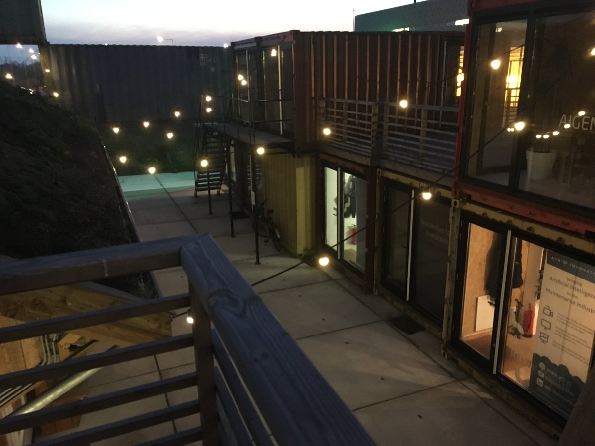 kriscroes's tweet photo. #throwback last Friday @ABS_UvA 's MBA candidates getting a tour of @Start_upVillage at @AdamSciencePark . Really cool startup community and infrastructure powered by the University of Amsterdam &amp; @ACE_incubator #startups #Amsterdam #containers #incubator https://t.co/MNSgmOn0xT