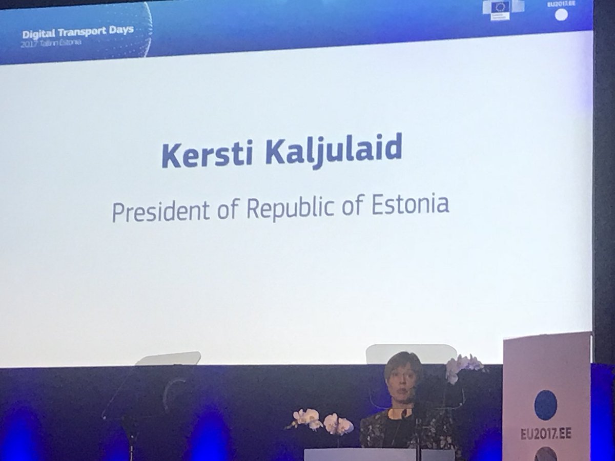 MariusMacku's tweet photo. Inspiring speech from the President: “In Estonia we embrace solutions like Uber and have a clear legal framework in place. I would like to see other EU countries do the same.” #DigitalTransport https://t.co/wOigXF5qod