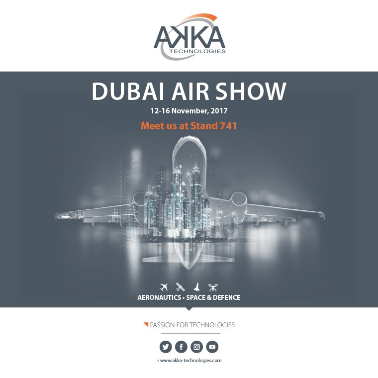 StephaneBollon's tweet photo. The AKKA Technologies Group will be happy to welcome you at stand 741 at the Dubai Air Show #AKKA_Tech #DAS #DubaiAiShow #Aeronautics #AirCobot https://t.co/QFVqRyo0ke