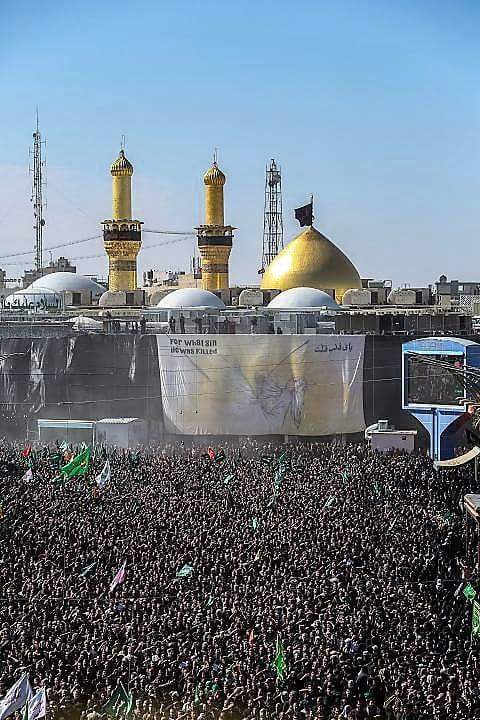 عظم الله لنا ولكم الأجر 
ياشيعة علي
بأربعينية ابو عبد الله الحسين
وعلى الحسين فليبك الباكون
ولمثله فلتذرف الدموع
ويضج الضاجون
ويعج العاجون

#كربلاء
#زياره_الاربعين
#ياحسين