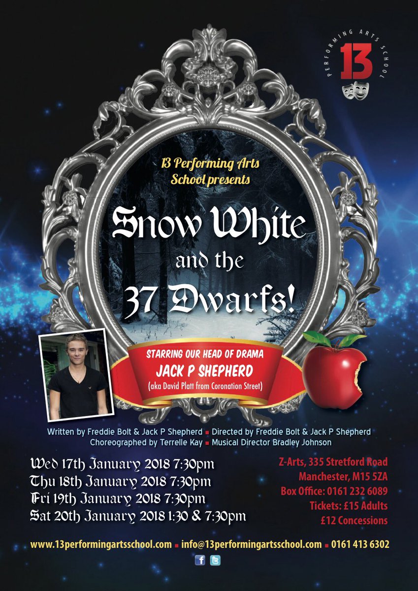 Ladies and Gents, Boys and Girls we give you, “Snow White and the 37 Dwarfs” 
Book your tickets fast!! Last year was a sell out!!