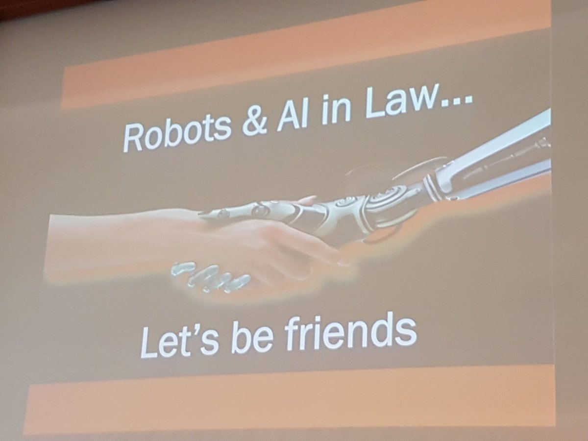 rofryden's tweet photo. Fascinerende! Robotics &amp; Law. Let's be friends! ☺️ #dkoslo2017 #chrissielightfoot #AI #juristforbundet https://t.co/OY95U08LZS