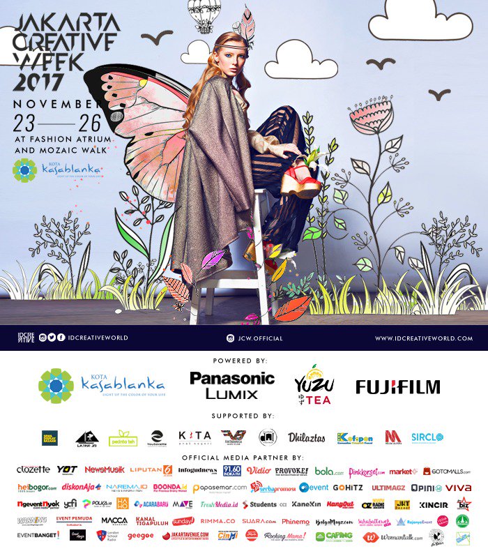 liputan6dotcom's tweet photo. Fashion people, don't miss out Jakarta Creative Week at Kota Kasablanka at 23-26 November 2017! #JakartaCreativeWeek https://t.co/kGzDqHCrFA
