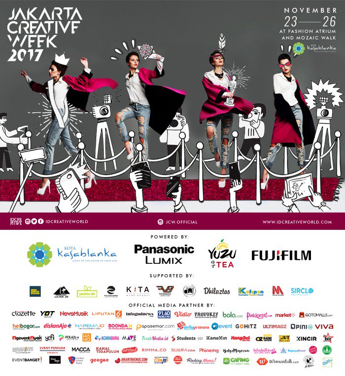 liputan6dotcom's tweet photo. Fashion people, don't miss out Jakarta Creative Week at Kota Kasablanka at 23-26 November 2017! #JakartaCreativeWeek https://t.co/DbeYtLlNpd