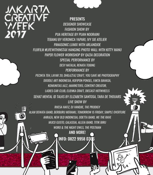 liputan6dotcom's tweet photo. Fashion people, don't miss out Jakarta Creative Week at Kota Kasablanka at 23-26 November 2017! #JakartaCreativeWeek https://t.co/vCb9kFMcqU