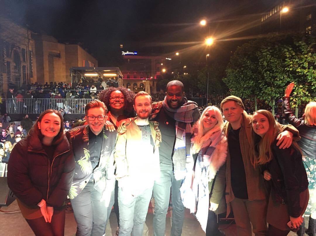 Last night was crazy!!!!!!! Thank you Leeds Light Switch On for having us, we loved singing for you all❄️❤️