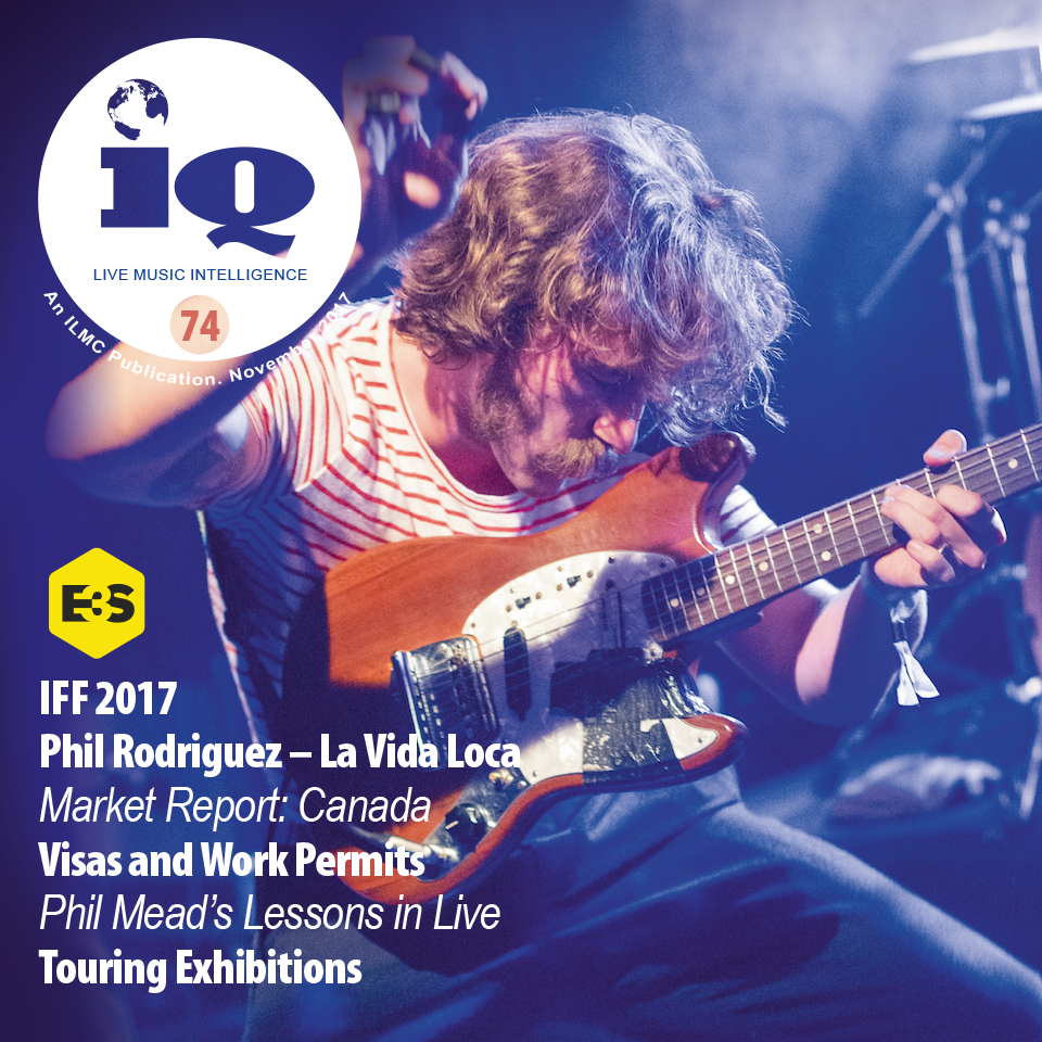 IQ 74 out now: @FestForum and <a href="/E3Sworld/">Event Safety & Security Summit (E3S)</a> Reports; Phil Rodriguez – La Vida Loca; Market Report: Canada; Visas and Work permits; Phil Mead's Lessons in Live; Touring Exhibitions &amp; lots more bit.ly/2xtBH60