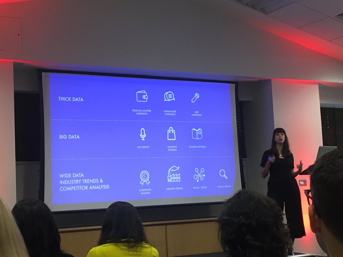 Use THICK data, WIDE data and BIG data. Really interesting talk from <a href="/hollielubbock/">Hollie Lubbock</a> #MUXL