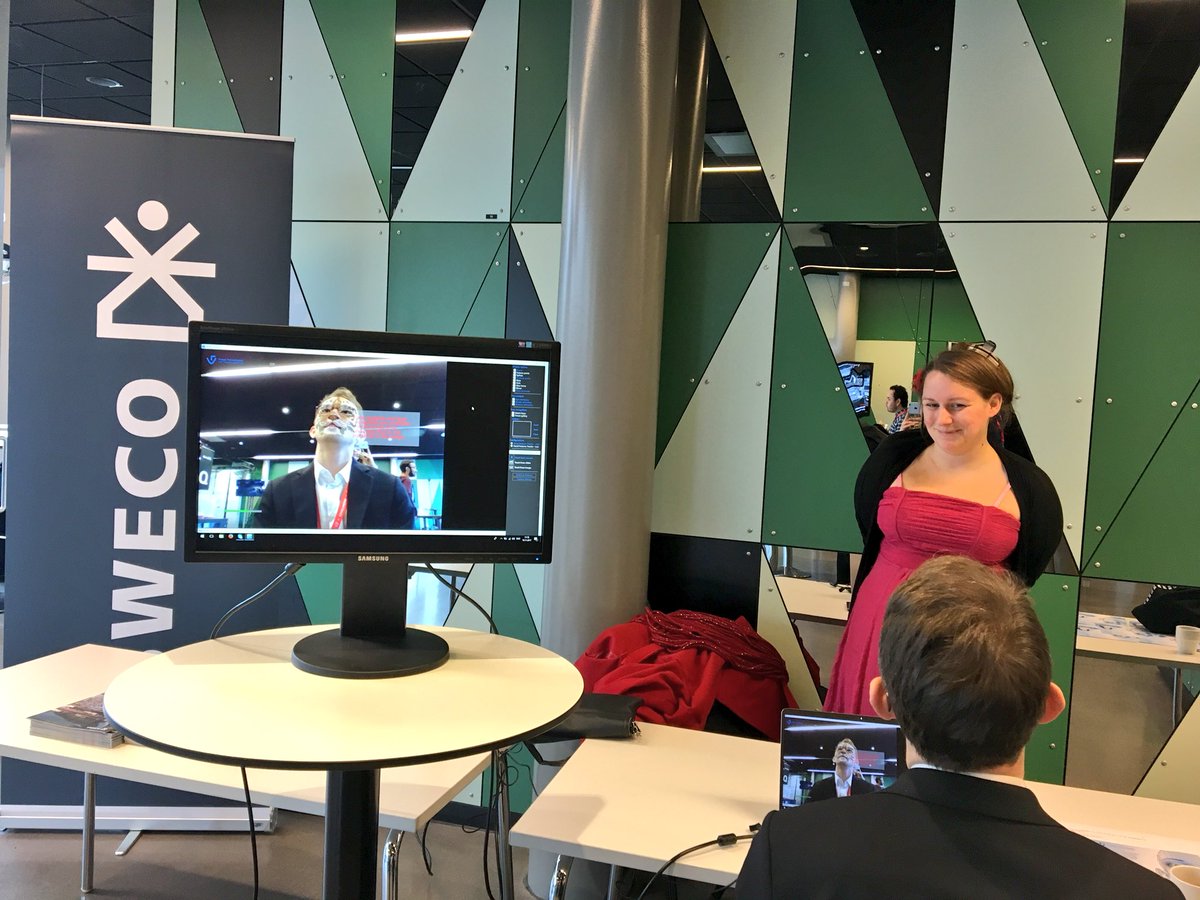 We would like to thank our bronze sponsor Visage Technologies for showing us fun face recognition and face tracking technology #VRST2017