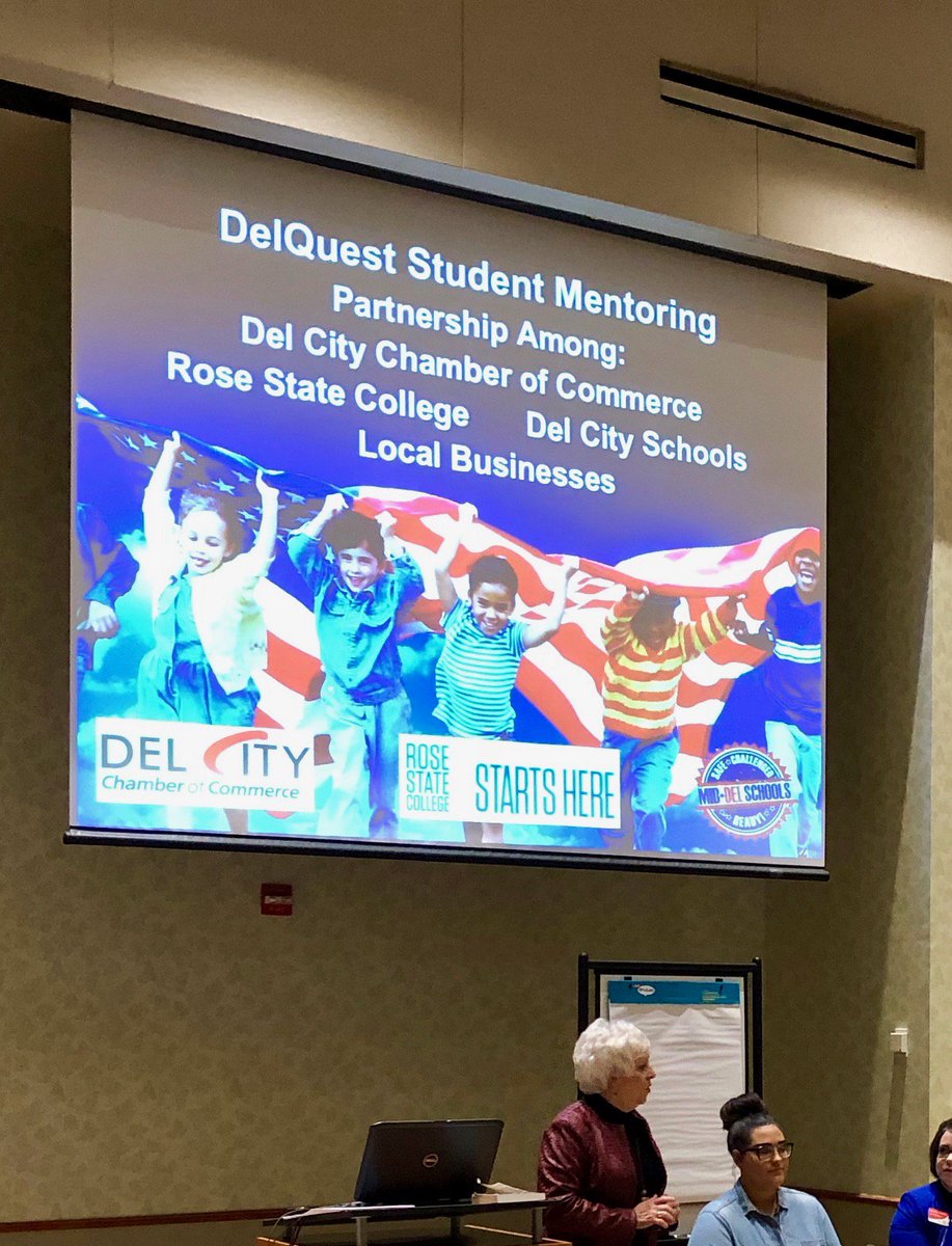 KathySDunn's tweet photo. Presenting our DelQuest student mentoring program at the New Skills for Youth Summit made me extremely grateful for the investment of wonderful Del City partners! "Preparing students for their future, not our past!" #NSFYOK @OK_ICAP @oksde #OKEDGE https://t.co/D07Htf2fmq