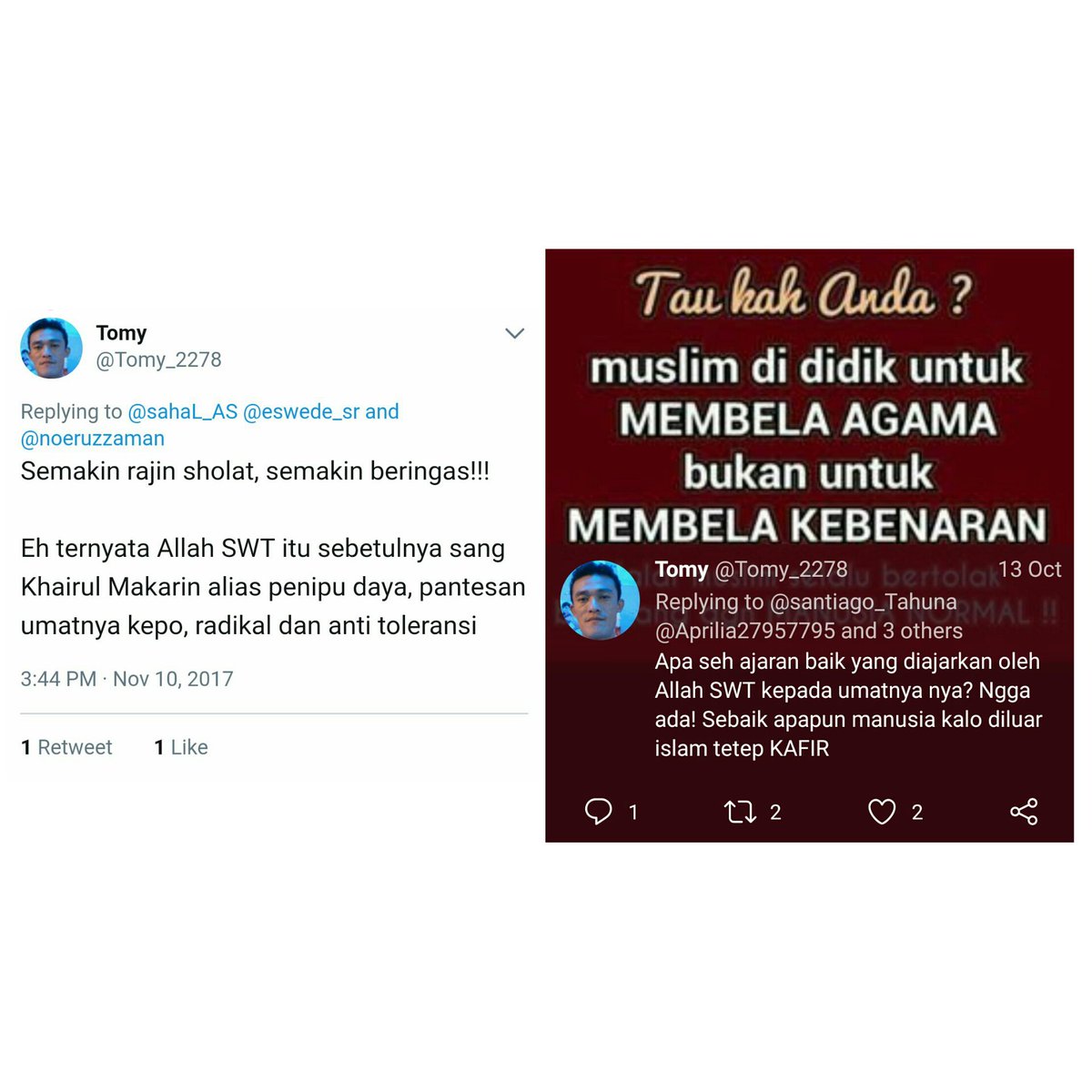 nay_shihab's tweet photo. dsaat agama islam dhina, kitab nya dnista, Allah &amp; nabi nya dcaci maki. umat nya dsuruh sabar, mrk blg bhw islam itu damai, jgn tprovokasi. tp heran nya, mrk2 yg menyuruh sbr itu, sm skali tdk ada tinda kan thdp si PROVOKATOR. dn aneh nya umat yg mbela agama dblg RADIKAL https://t.co/p3BXrqayfH