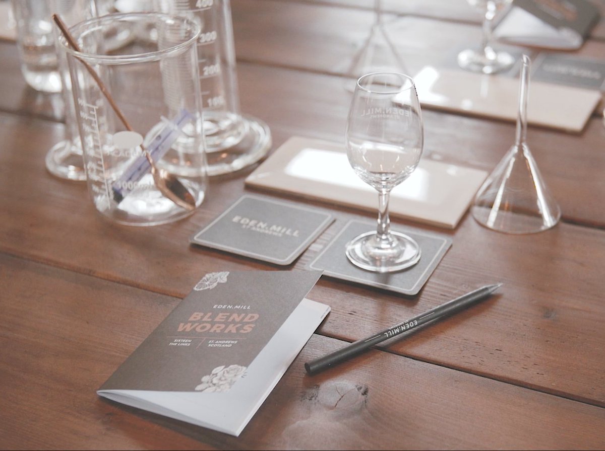 Included in your <a href="/BlendWorks/">Blendworks</a> experience is:
A 2hour 30 min Master Class with our experts
3 drinks
3 x 20 cl bottles of your recipe
2 Blendworks glasses
Commemorative certificate
Notebook and pencil
And...a gift box for you to take home your gin in! 
Edenmillg.in/bw