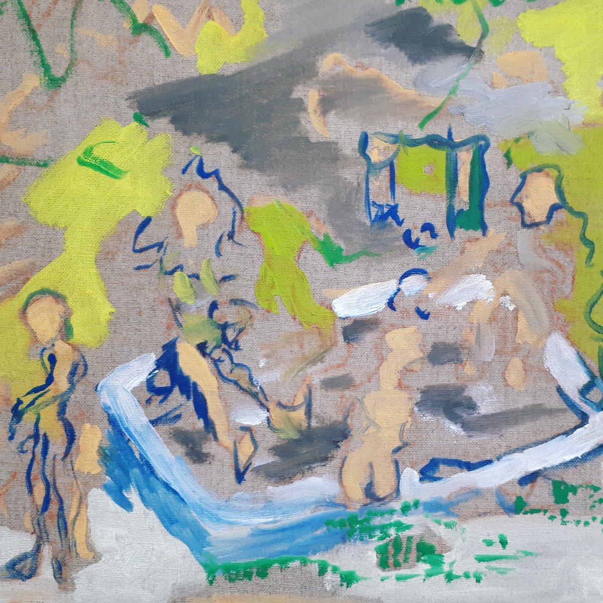 BarebackMuseumx's tweet photo. I did a naked performance at a dinner party with this painting https://t.co/TNap5ojUez