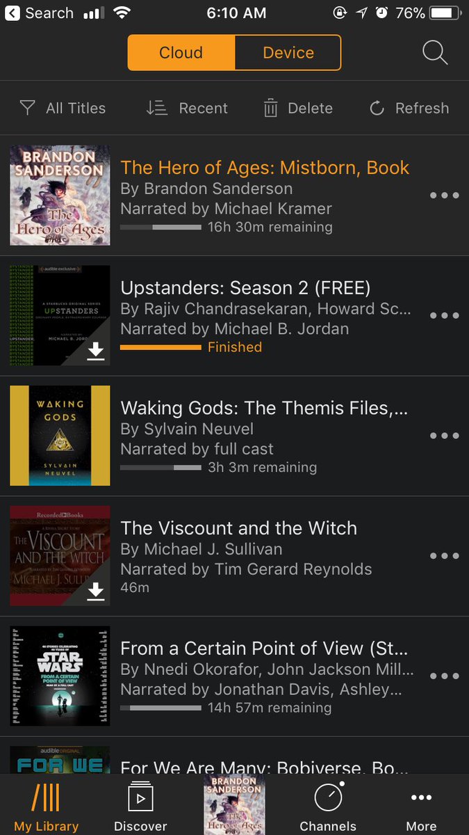 amb3Rly11's tweet photo. Dying to read more of #heroofages but real life keeps getting in the way #audible20 #audibleshelfie https://t.co/V2orwQG7Ue